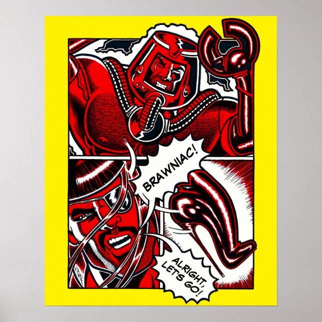 Poster Jet Latex™ vs. Brawniac™ (Devant)