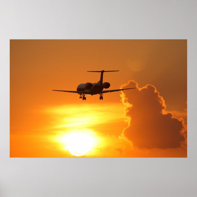 Poster Jet Sunset (Devant)