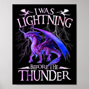 Poster J'étais l'éclair avant l'amant des dragons du tonn