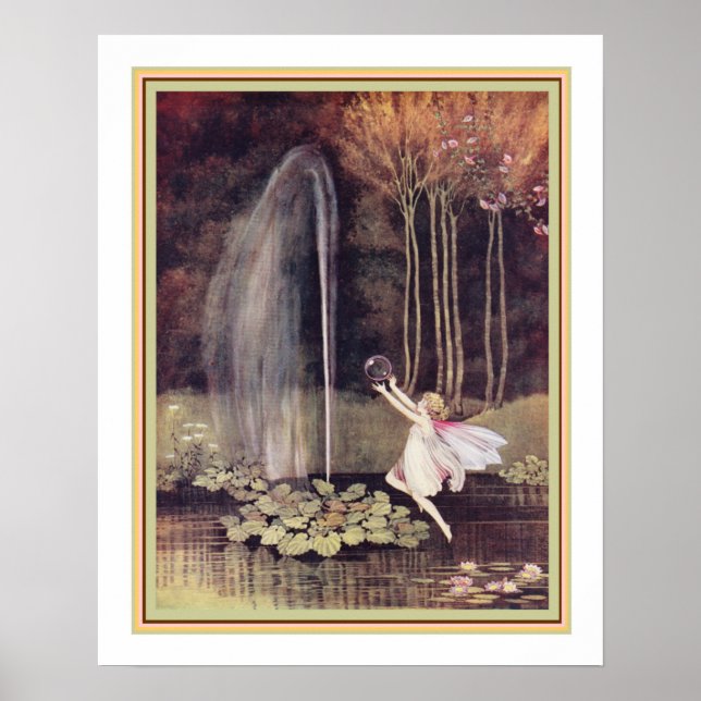 Poster "Jeter les bulles arc-en-ciel" ca. 1916- 16x20 (Devant)