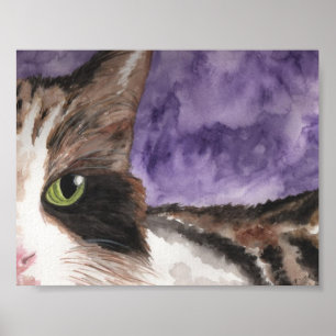 Poster Jetez un coup d'oeil un calicot Kitty de huer