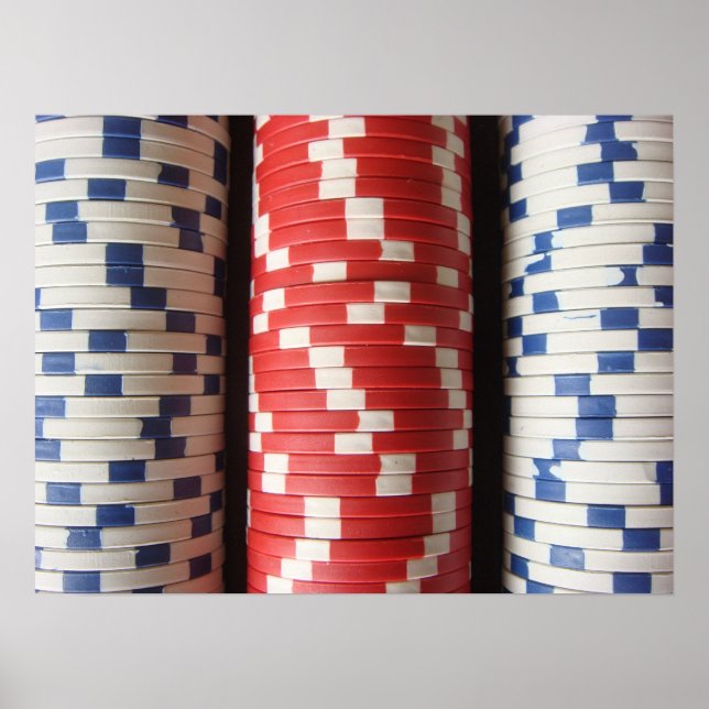 Poster jetons de poker (Devant)