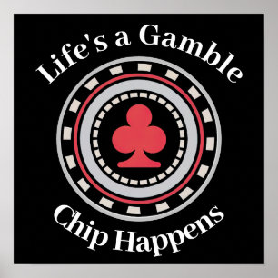 Poster Jetons de poker