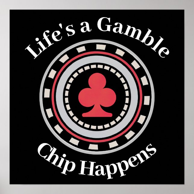 Poster Jetons de poker (Devant)