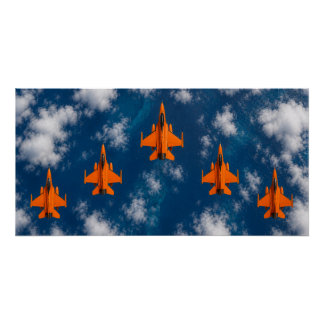 Poster Jets Orange