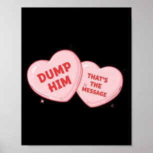 Poster Jette-Le Coeur De Bonbon Drôle De Saint-Valentin