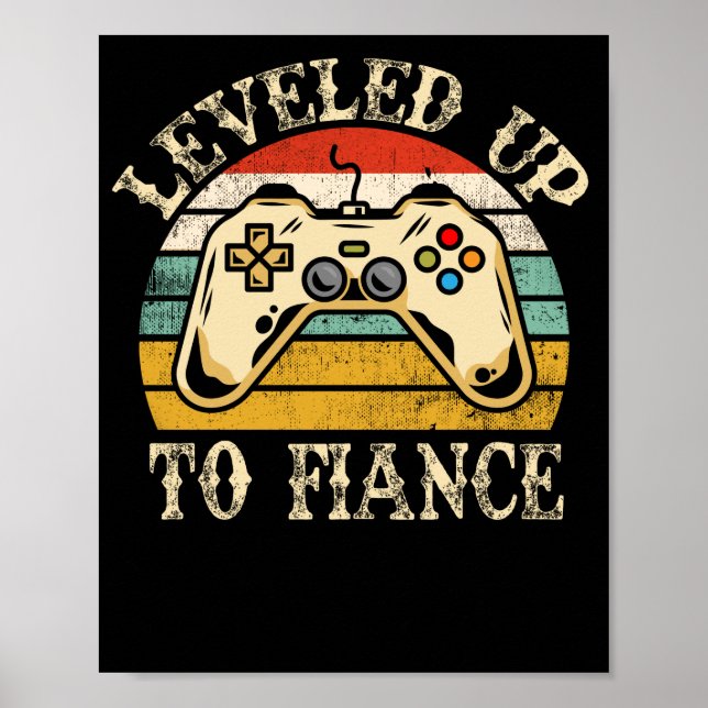 Poster Jeu À Niveau Jusqu'À La Fiance Couple nouvellement (Devant)