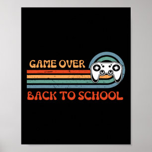Poster Jeu amusant de rentrée scolaire vidéo sur professe