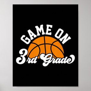 Poster Jeu Amusant Sur Le Basketball De 3E Année Premier
