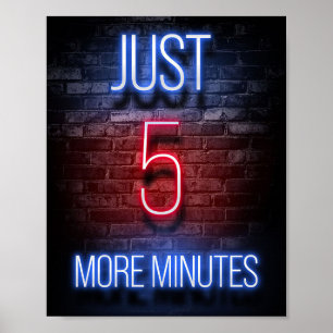 Poster Jeu Cinq Minutes De Plus