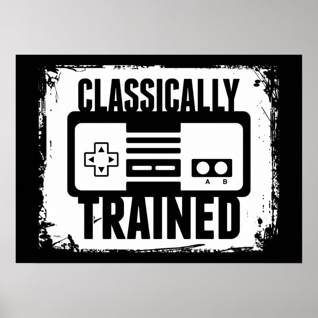 Poster Jeu - Classique Entraîné - Drôle jeu vidéo (Devant)