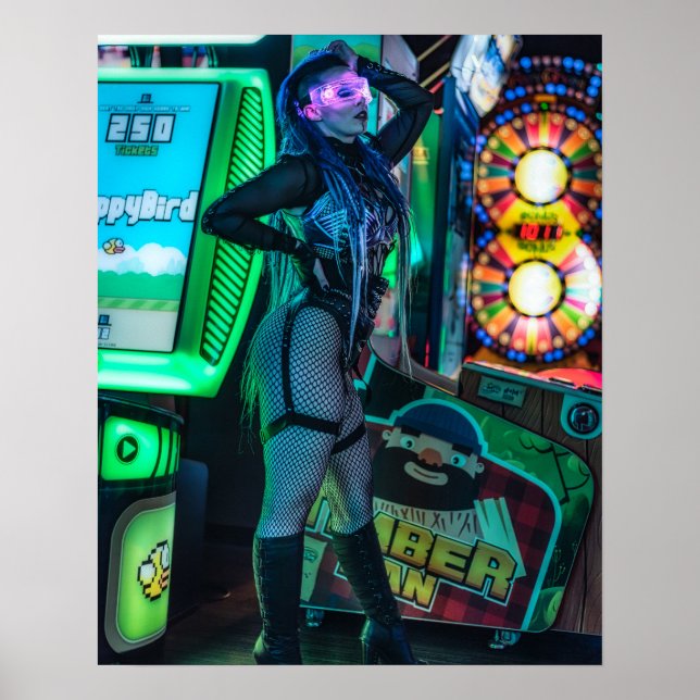 Poster Jeu Cyberpunk (Devant)