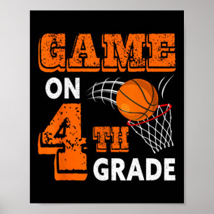 Poster Jeu De 4E Année Bysketbyll Byck To School Fun Gi