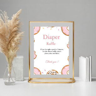Poster Jeu de Baby shower de carafe de nageoires roses