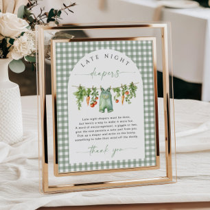 Poster Jeu de Baby shower des Diapeurs de la Nuit Locale