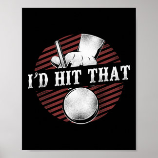 Poster Jeu de billard Jeu de balle Jeu Vintage ID rétro H