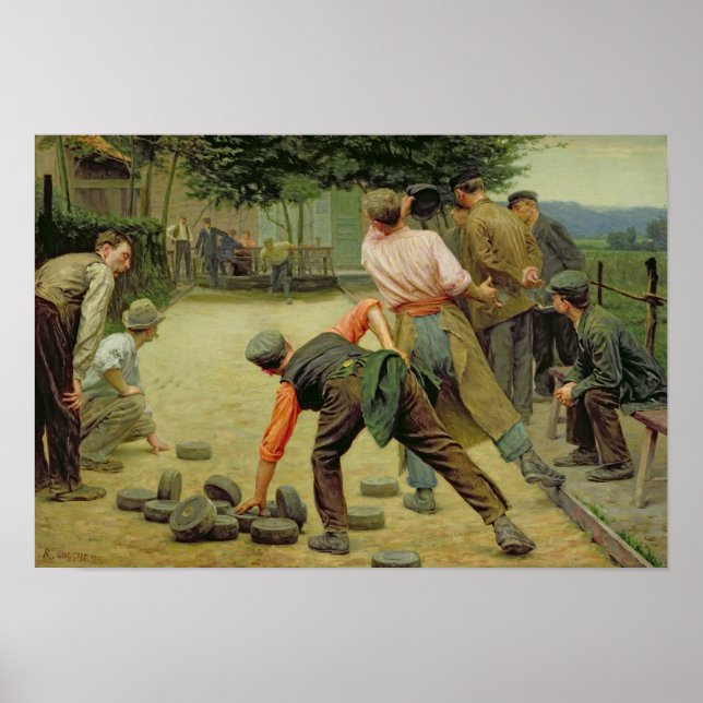 Poster Jeu de Bourles en Flandre, 1911 (Devant)
