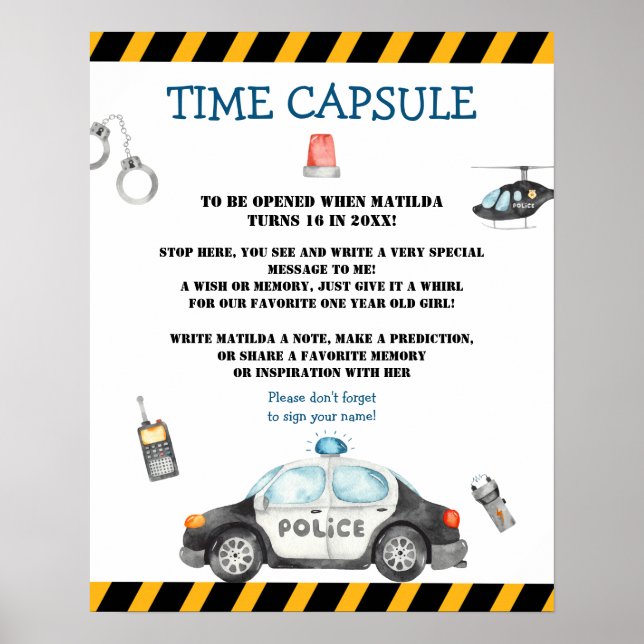 Poster Jeu de capsule de l'anniversaire de la fête de l'e (Devant)
