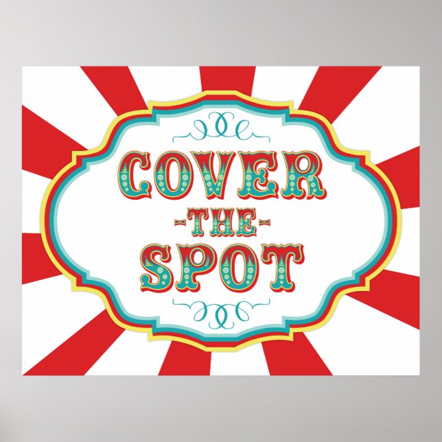 Poster Jeu de Carnaval Couvrir le spot (Devant)