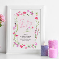 Jeu de chasse à l'anneau Fête des mariées Fleur sa
