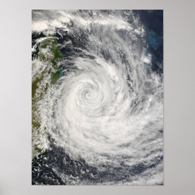 Poster Jeu de cyclone tropical au large de Madagascar (Devant)