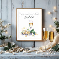 Jeu de devinette Mariage Thème Perles & Prosecco