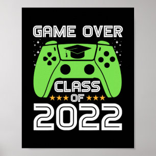 Poster Jeu de graduation de joueur vintage sur la classe