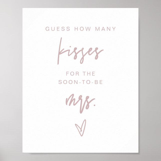 Poster Jeu de la Mariée MARLO Dusty Rose Combien de Baise (Devant)
