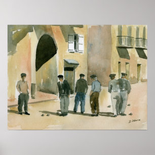 Poster Jeu de la Pétanque