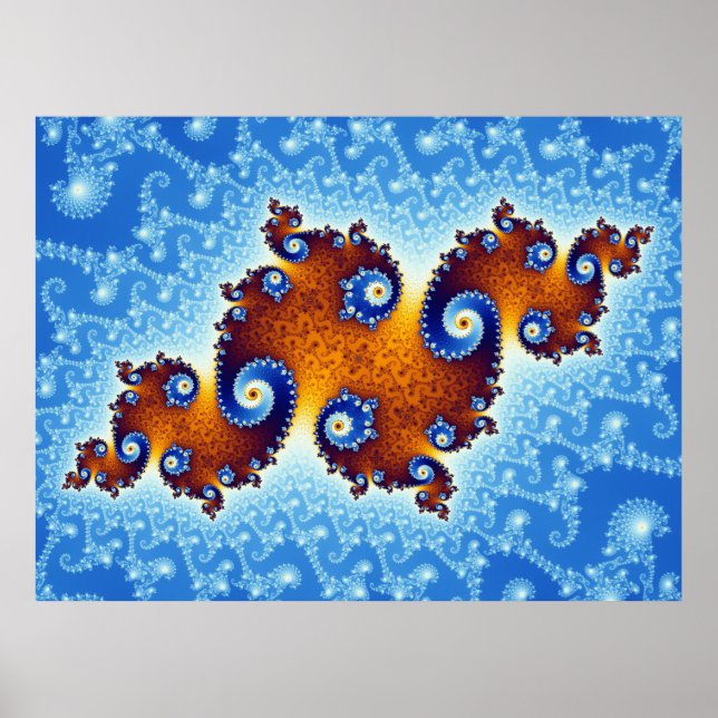 Poster Jeu de Mandelbrot de Julia Island (Devant)