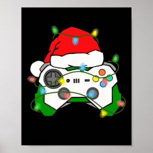 Poster Jeu de Noël Jeu de Noël Santa Hat jeu vidéo Contra