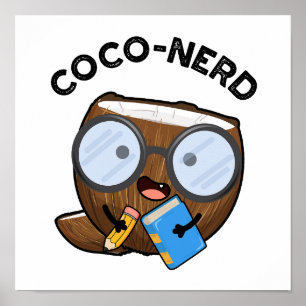 Poster Jeu de noix de coco nerd