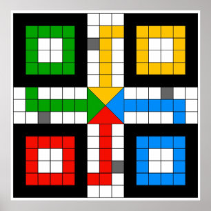 Poster Jeu de plateau LUDO BOARD