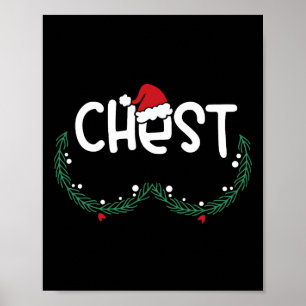 Poster Jeu de poitrine Correspondant Châtaignes Noël Noël