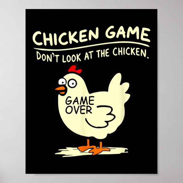 Poster Jeu De Poulet Ne Regarde Pas Le Poulet (Devant)