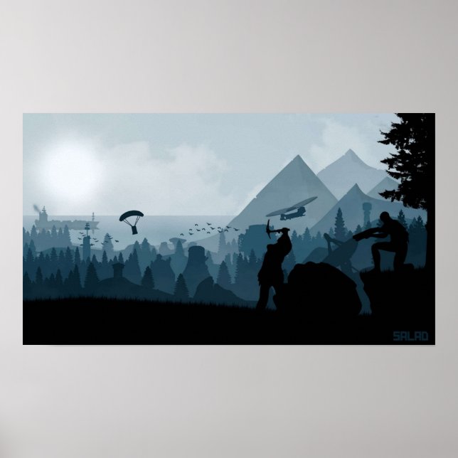 Poster Jeu De Rouille Airdrops Et Jeu D'Exploitation Mini (Devant)