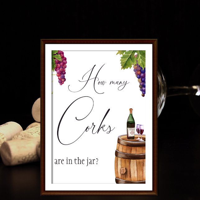 Poster Jeu de salle de mariage de l'élégant Vino Before V (Créateur téléchargé)