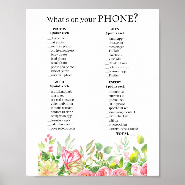 Poster Jeu de téléphone 💍 Enterrement de vie de jeune fi (Devant)