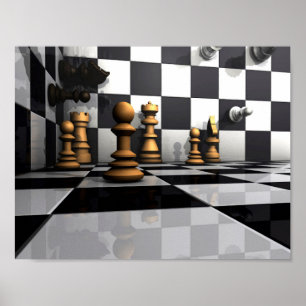 Poster Jeu d'échecs King
