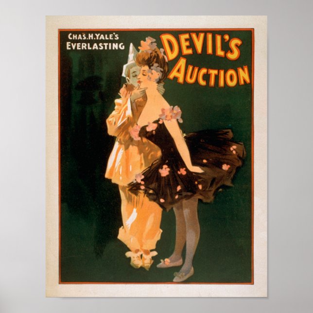 Poster Jeu d'enchères du diable éternel de Yale (Devant)