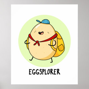 Poster Jeu d'explorateur d'oeufs amusant