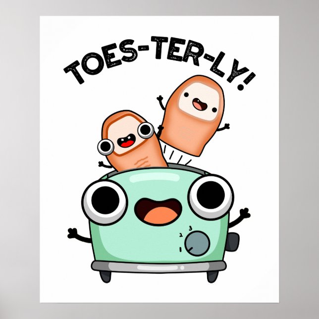 Poster Jeu d'orteils amusant (Devant)