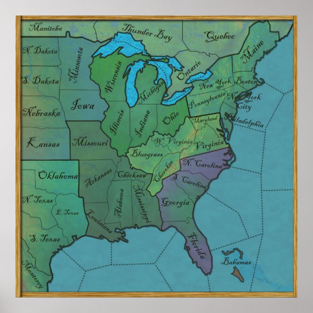 Poster Jeu du conseil d'administration de l'Est des États (Devant)