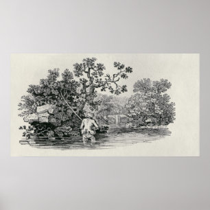 Poster Jeu d'un saumon