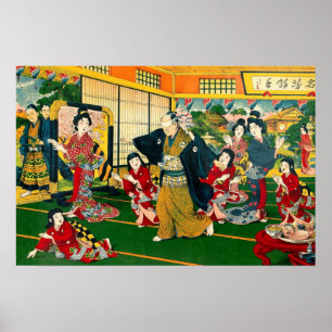 Poster Jeu Homme Aveugle 47 Ronin Artiste Inconnu 1925