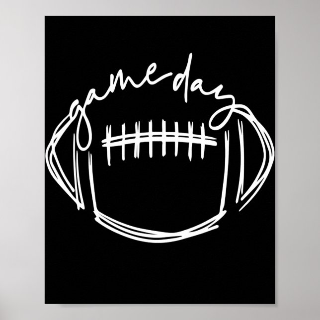 Poster Jeu Jour Football Jour Vibes Football Amour (Devant)