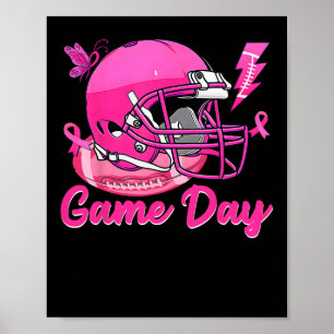 Poster Jeu Leopard Jour Pink American Footbyll Tacker Bre