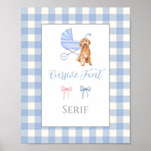 Poster Jeu personnalisable pour Baby Shower