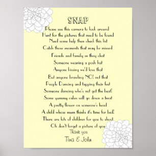 Poster Jeu photo Mariage Spy Snap