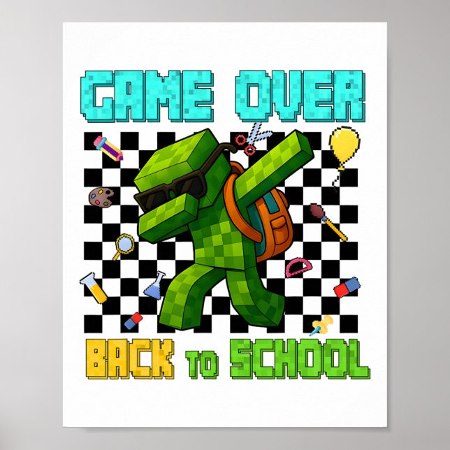 Poster Jeu sur Ck à l'école Joueur amusant enfants premie (Devant)